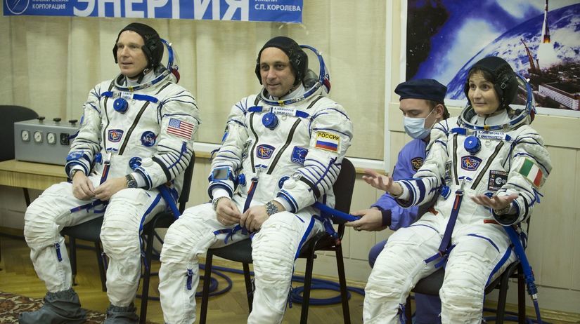 kozmonauti, ISS, Sojuz, Kazachstan,