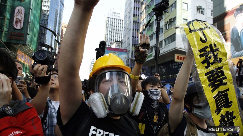 Hongkong, Čína, protesty, demonštrácie