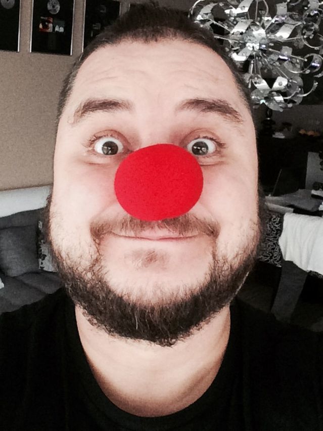 Kuly s červeným nosom.