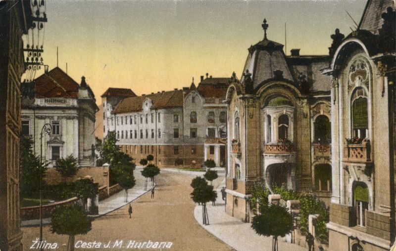 Rosenfeldov palác v Žiline na historických...