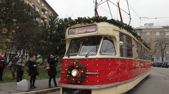 Bratislavská Vianočná električka.