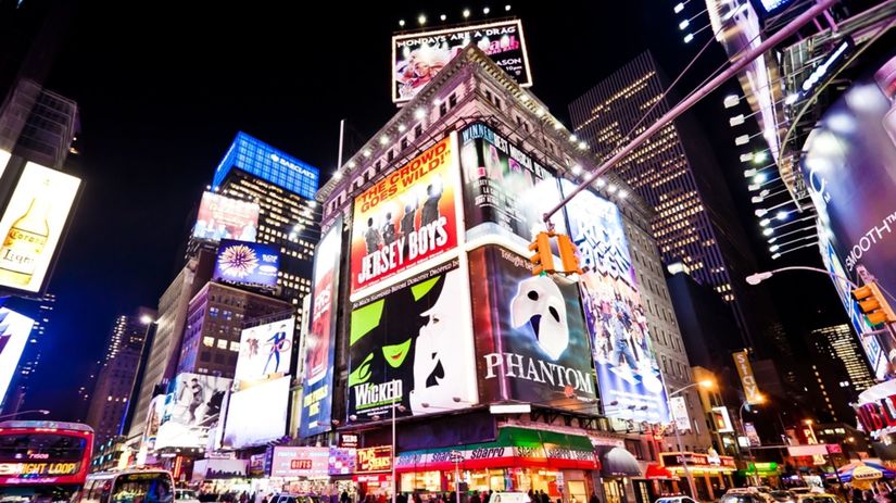 Broadway, reklamy, New York