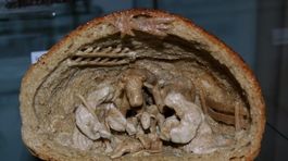 Betlehem z chlebovej striedky.