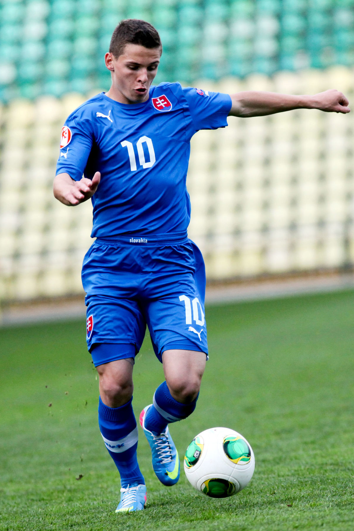 Futbalová nádej Nikolas Špalek v reprezentačnom...