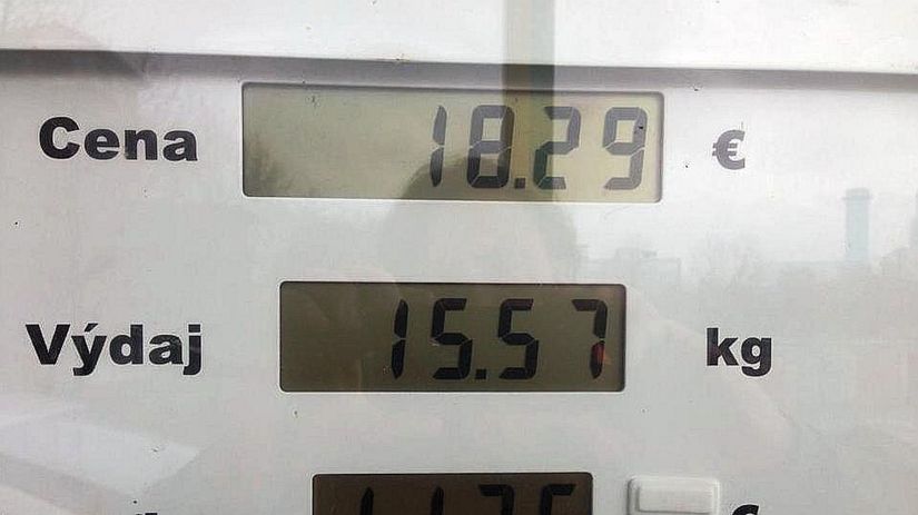 Zásoba plynu sa nám minula po 340 kilometroch....