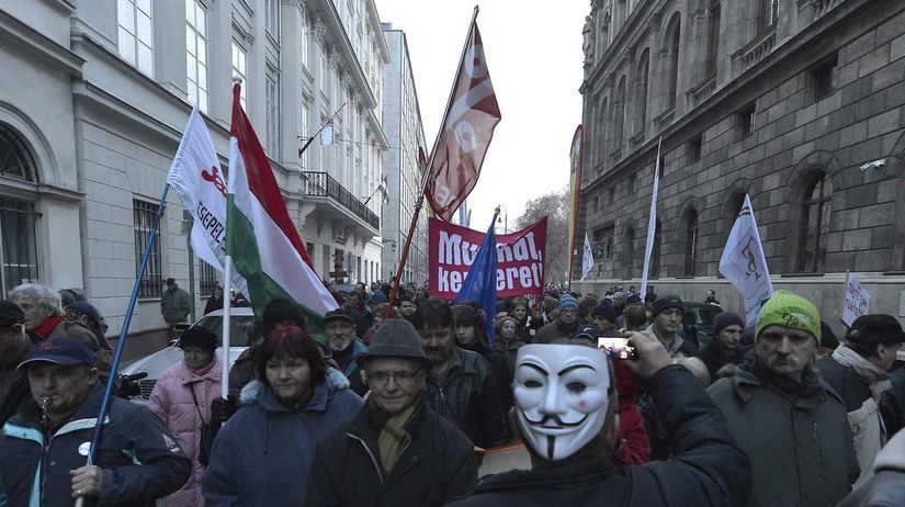 Maďarsko, protest