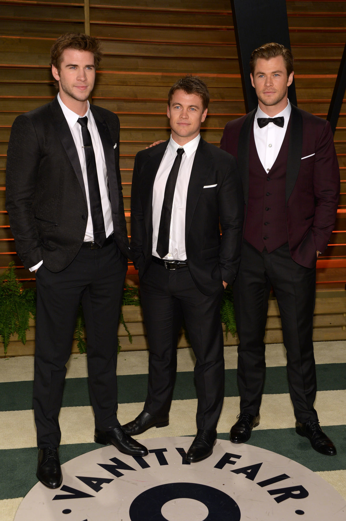 Bratia - zľava: Liam Hemsworth, Luke Hemsworth...