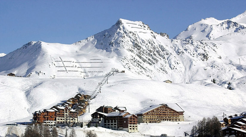 Alpy, Francúzsko, sneh, sneženie, lyžovačka,...