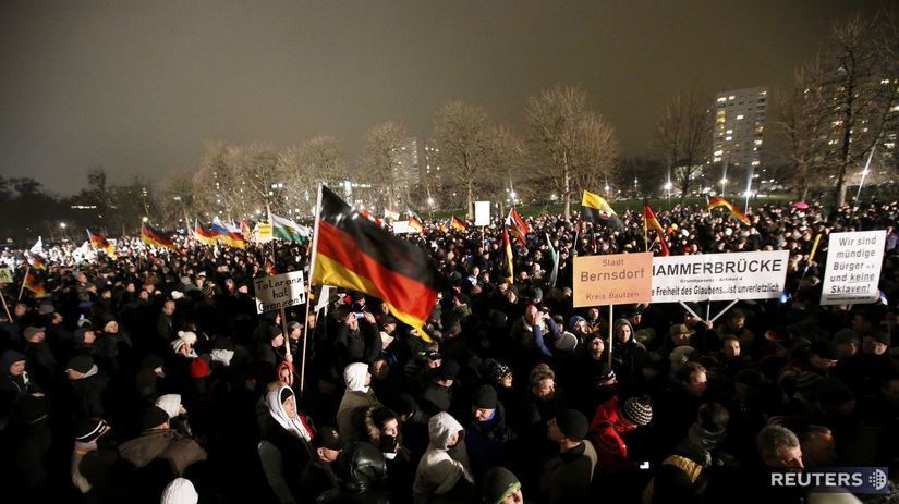 Drážďany, demonštrácia, islam