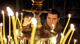 sviečky, bulharsko, muž,