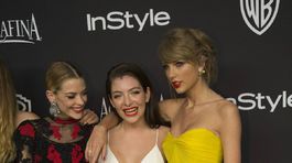 Zľava: Jaime King,  Lorde  a Taylor Swift na...