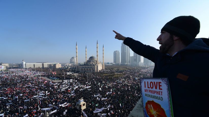 čečensko, groznyj, charlie, protest,