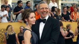 Herec Jeff Goldblum a jeho tehotná manželka Emilie Livingston.