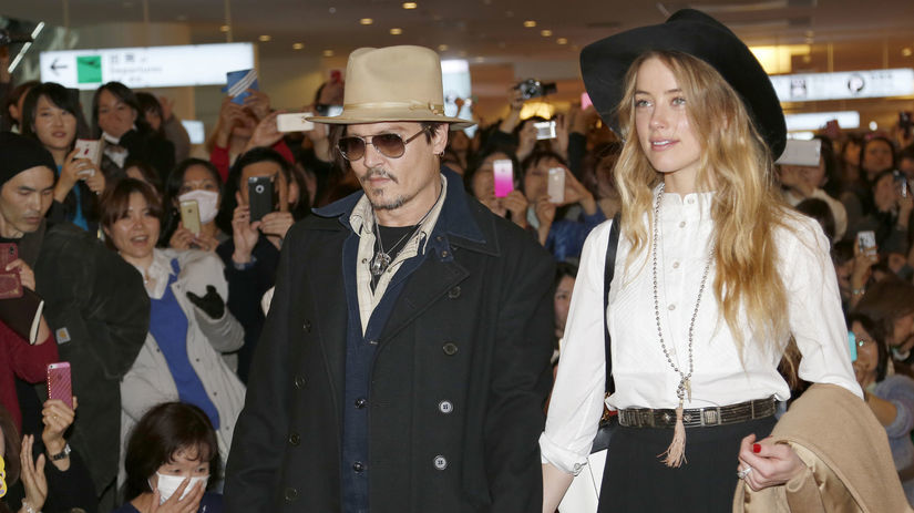 Johnny Depp a jeho snúbenica Amber Heard 