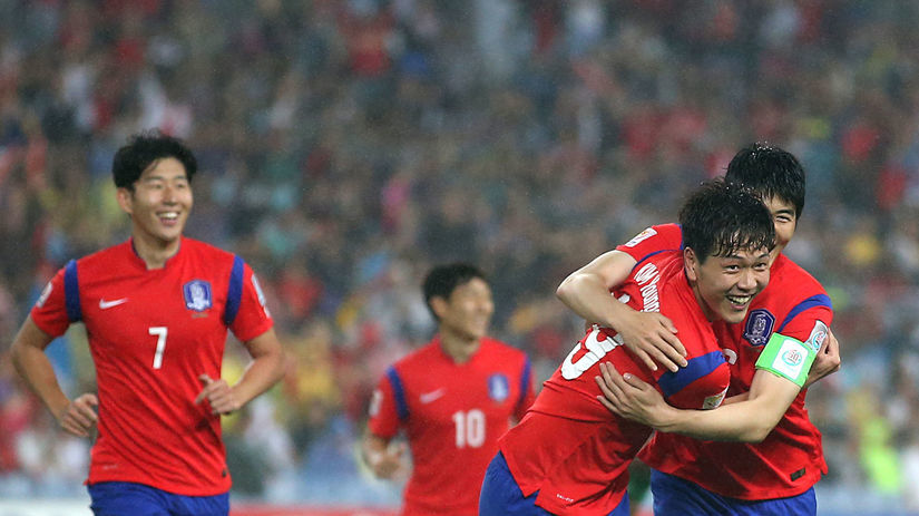 Južná Kórea, futbal, radosť