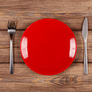 červený tanier