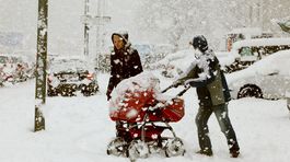 V Karlovej Vsi spadol pod ťarchou snehu strom na dieťa