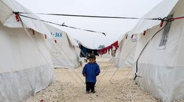 Utečenci, stany, Sýria, Kobani, Turecko, Islamský štát