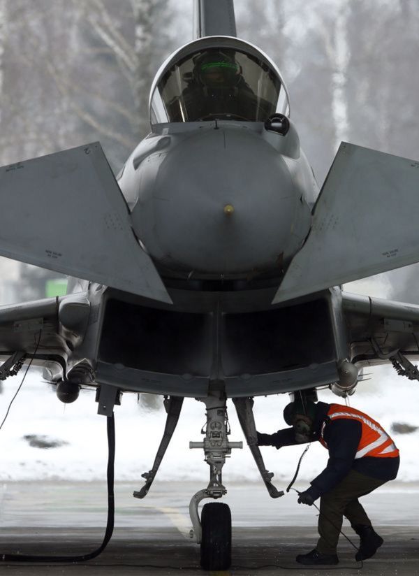 Talianska stíhačka Eurofighter Typhoon je...