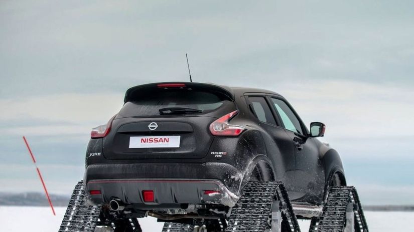 Vďaka pásom dokáže Juke Nismo RSnow zdolávať až...