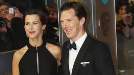 Herec Benedict Cumberbatch a jeho snúbenica Sophie Hunter.