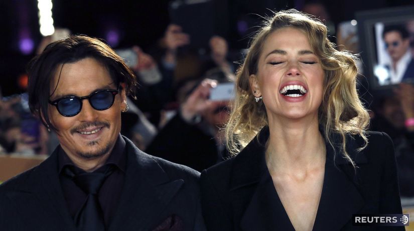 Johnny Depp a jeho manželka Amber Heard