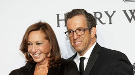 Dizajnérka Donna Karan a jej kolega Kenneth Cole,.