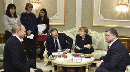 Minsk, ukrajinská kríza, Putin, Porošenko, Merkelová, Hollande