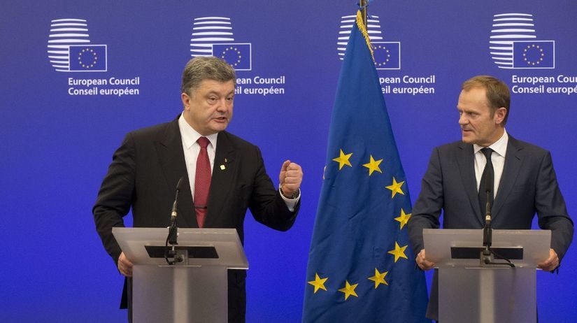 Ukrajinský prezident Petro Porošenko na Summite...
