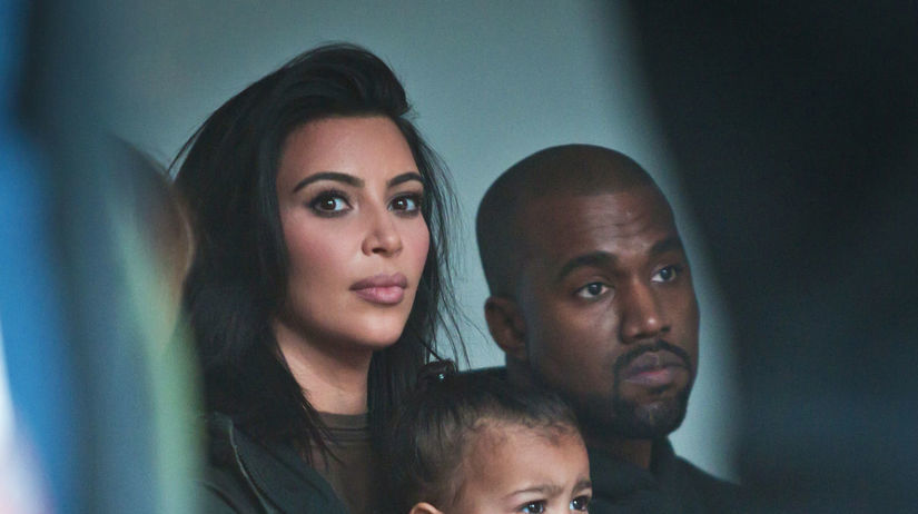 Kim Kardashian, jej manžel Kanye West a dcérka...