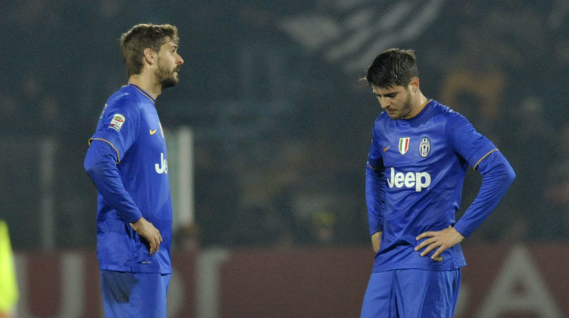 Alvaro Morata (vpravo) a Fernando Llorente z...