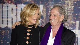 Hudobník Keith Richards a jeho manželka Patti Hansen.