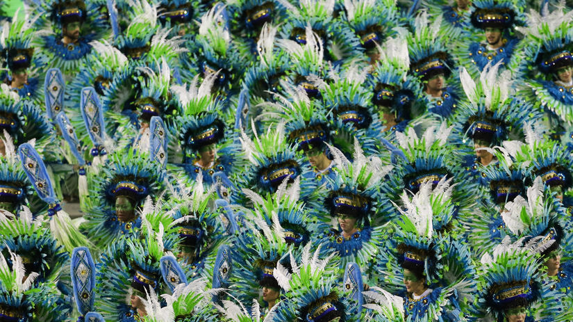 Škola samby Vila Isabel na karnevale v Riu de...