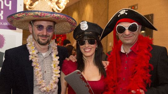 Andrea Pálffy Belányi a Ján Mečiar.