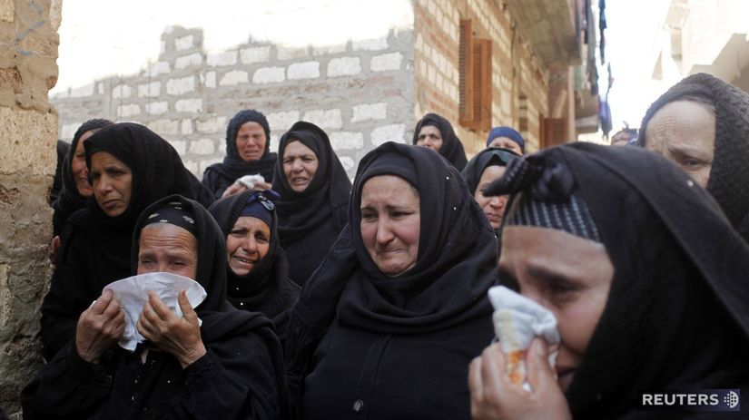 Egypt, Islamský štát, plačúce ženy