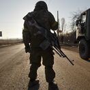 Ukrajina, Debaľcevo, tank, armáda, vojak, vojaci, streľba, zbrane, zbraň,