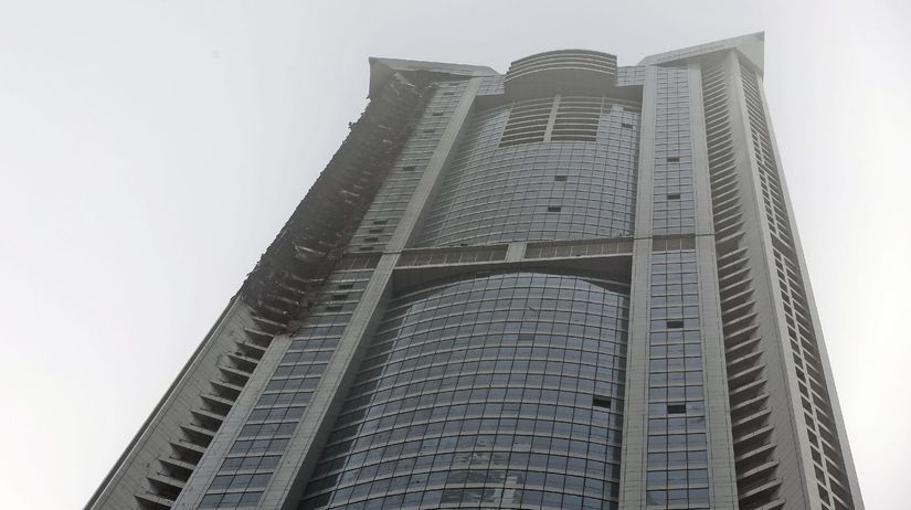 Emiráty, Dubaj, mrakodrap, požiar, The Torch
