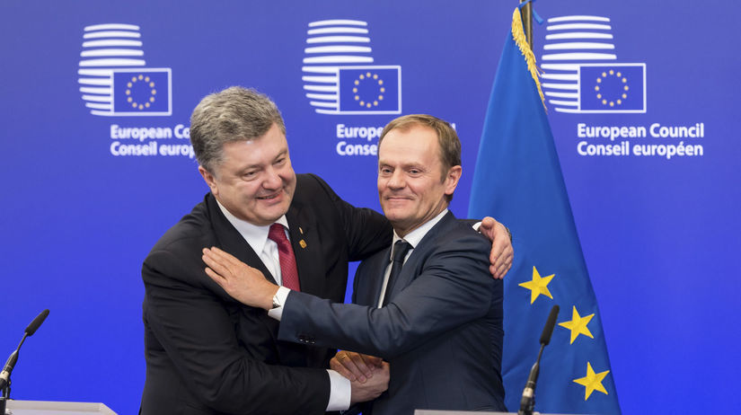 Donald Tusk, Petro Porošenko, EÚ, Ukrajina