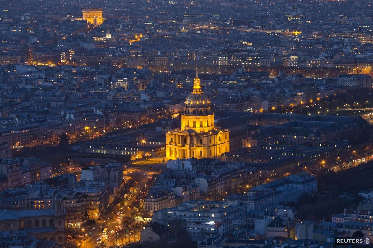 Paríž, dron, Víťazný oblúk, Invalidovňa