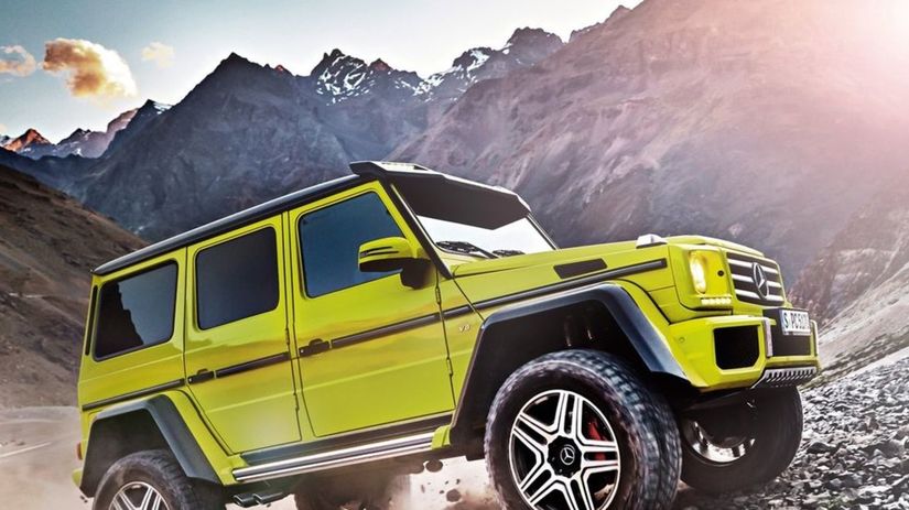 Svoju výnimočnosť dáva G500 4x4² najavo žiarivo...