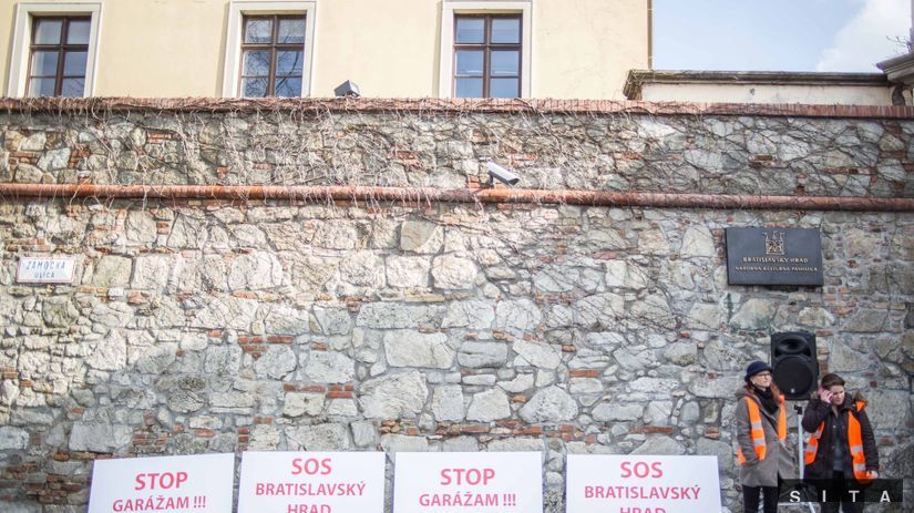 protest, Bratislavský hrad