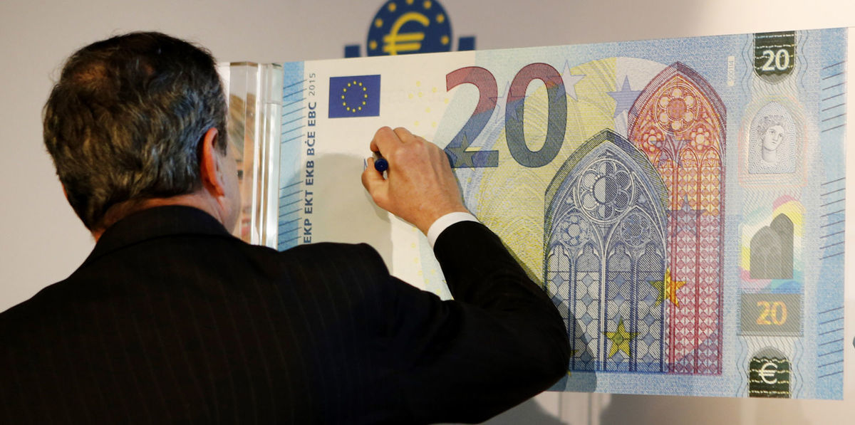 Preident Európskej centrálnej banky Mario...