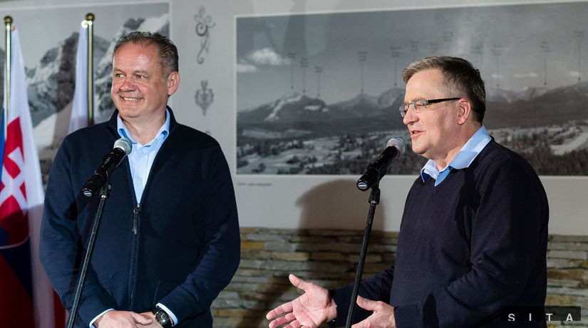 Andrej Kiska, Bronislaw Komorowski