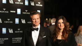 Herec Colin Firth prišiel aj so svojou manželkou Liviou Firth.