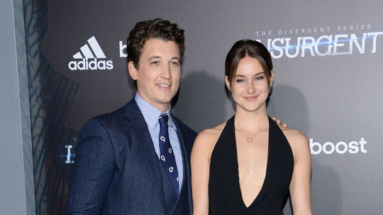 Miles Teller a Shailene Woodley na premiére...