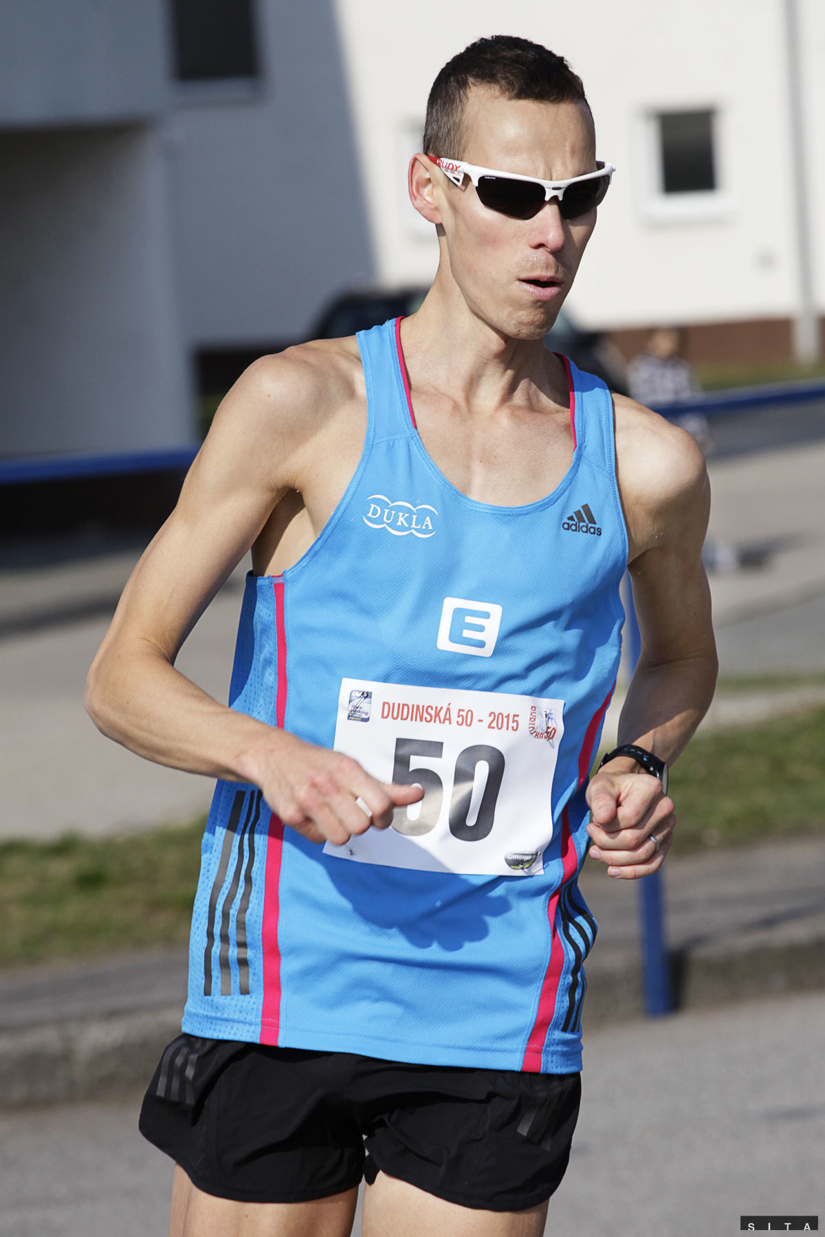 Matej Tóth počas pretekov na 50 km.