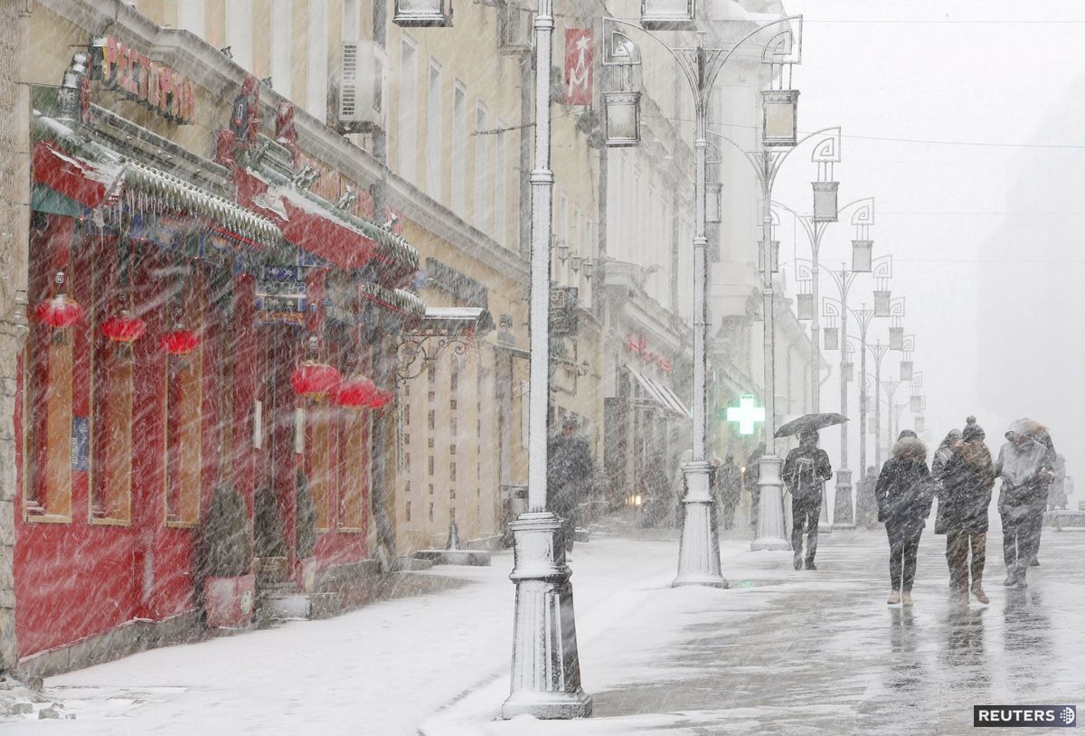 Moskva, sneh