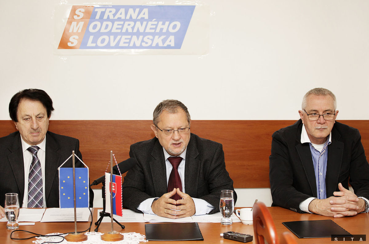 Zľava: Predseda Strany moderného Slovenska...