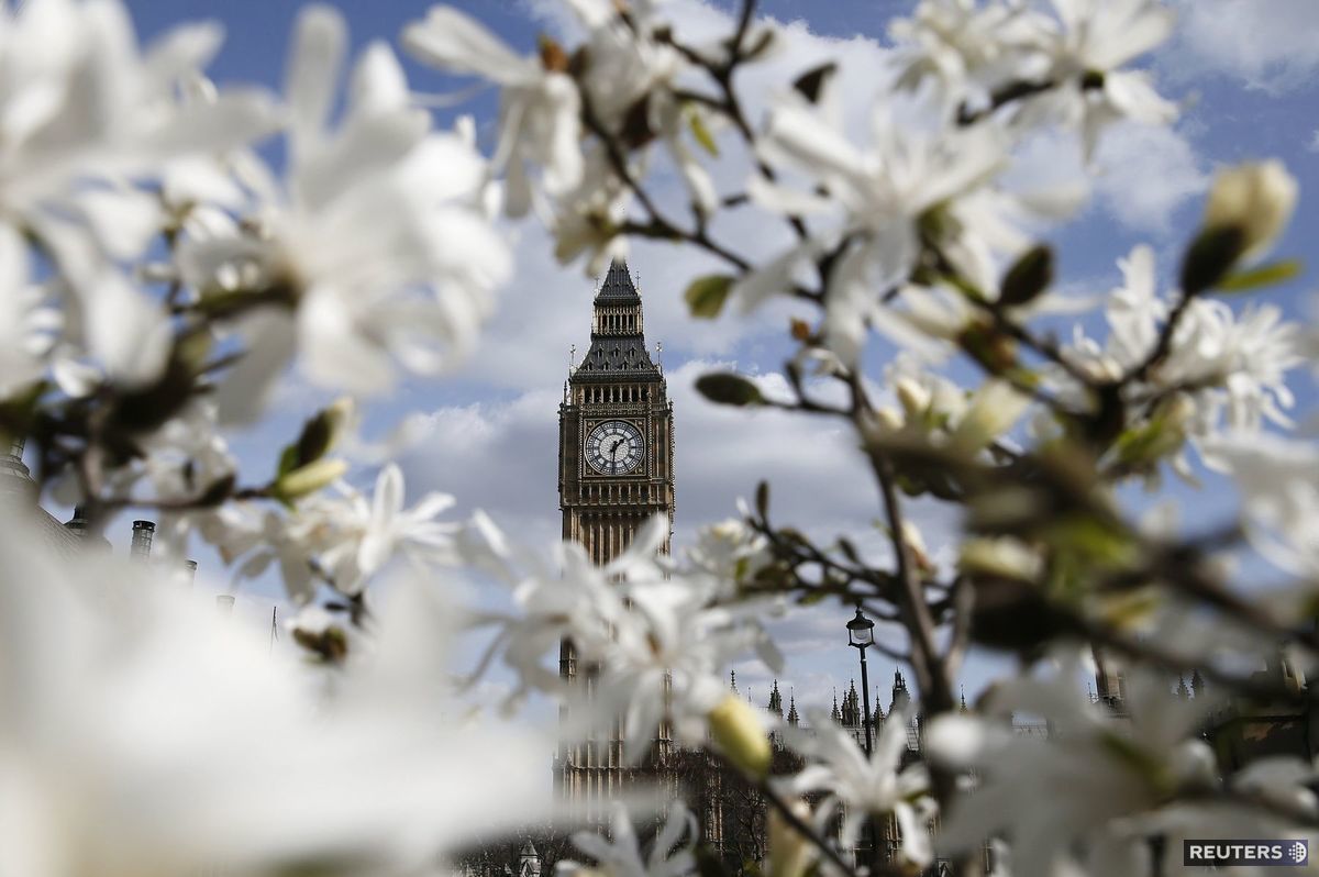 Londýn, Big Ben, kvety