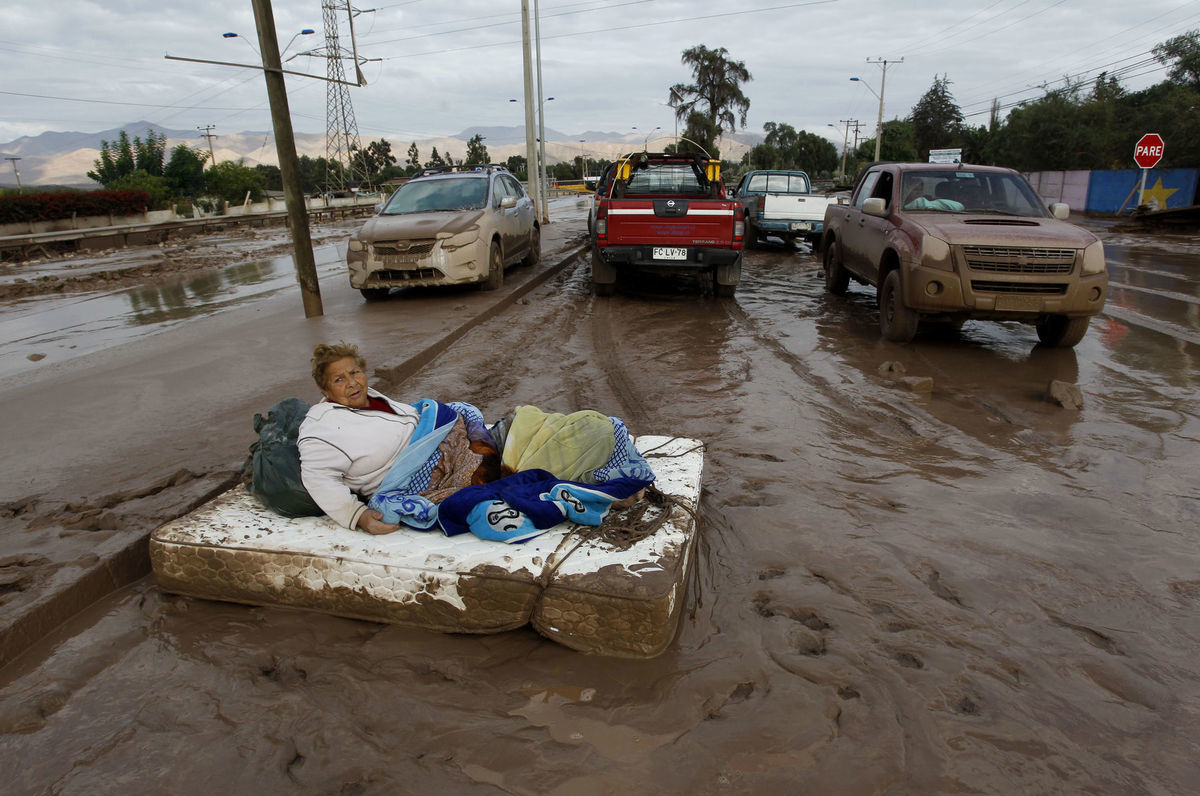 Čile, záplavy, povodeň